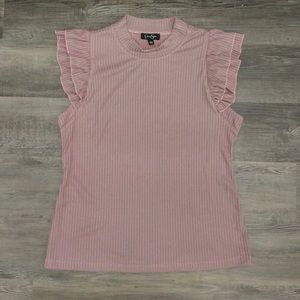 Jessica Simpson - mauve ribbed blouse